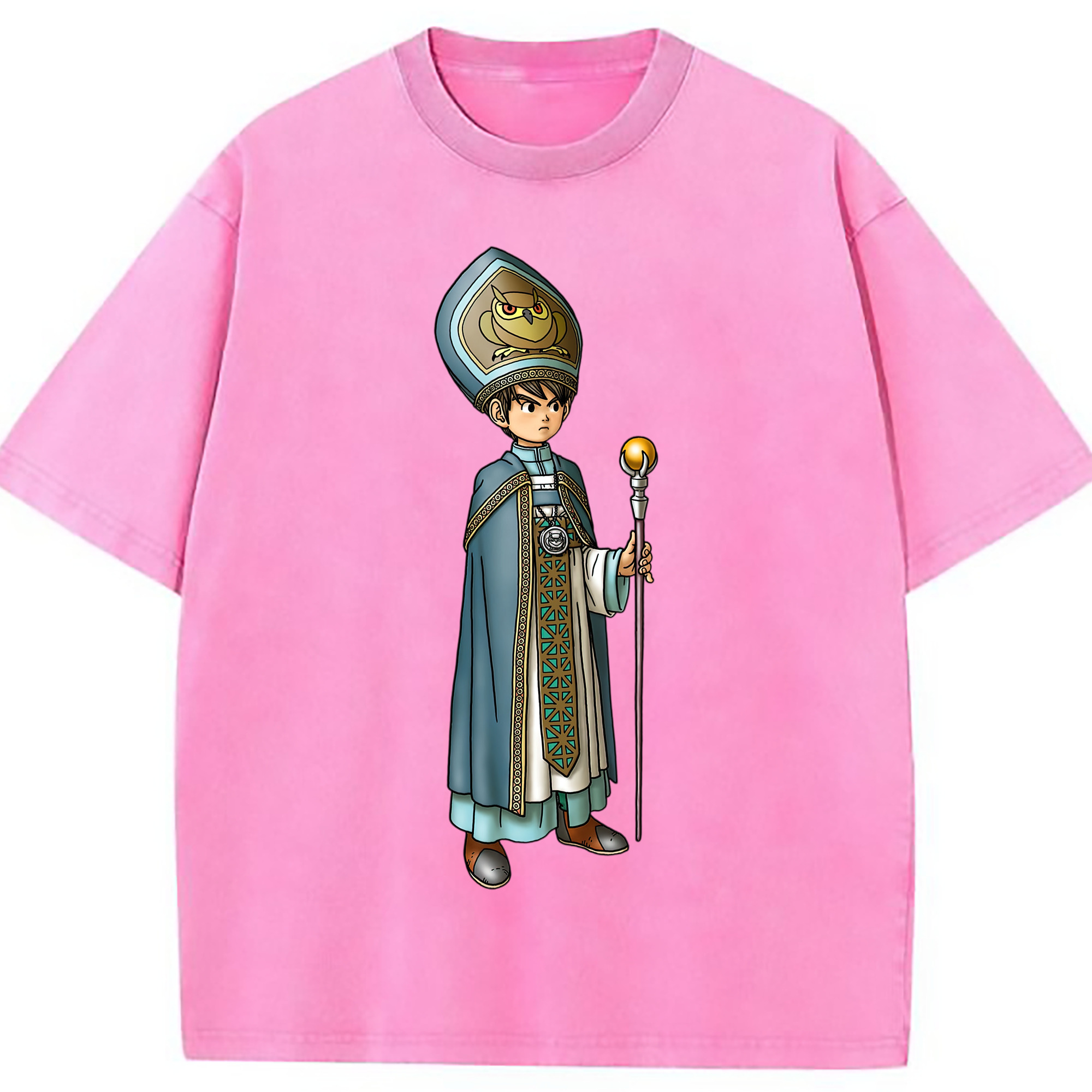（画像用） ドラゴンクエスト Doragon Kuesuto Dragon Quest 綿100% ヴィンテージ風 半袖Tシャツ（フロントプリント）